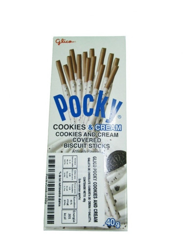 Glico Pocky Cookies And Cream 40g (paquete De 10 Pz)