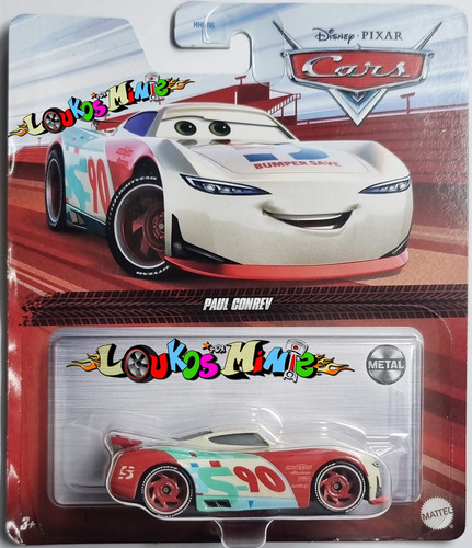 Disney Pixar Cars 3 Paul Conrev Original Lacrado
