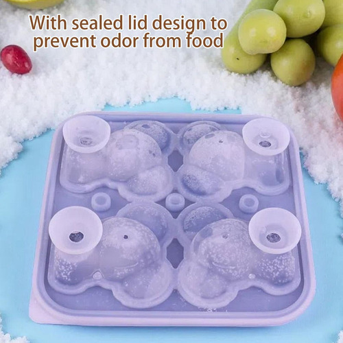 Moldes De Hielo Para Whisky Bandeja Para Hacer Hielo Con 4 C