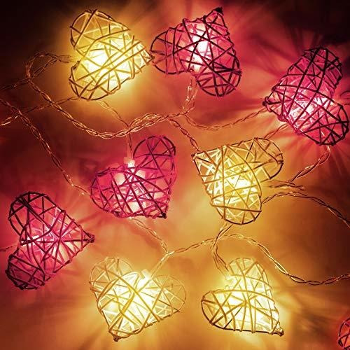 Guirnaldas Luminosas - Heart String Lights, Vintage 3d Ratta
