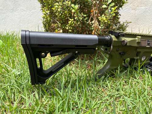 Coronha Stock Ctr - M4 E M16 - Preto Tan Airsoft Preto