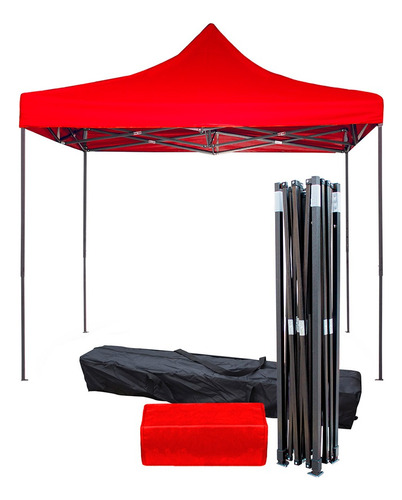 Toldo Carpa Impermeable Plegable De Acero 3x3m Kingsman