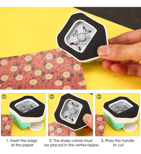 Perforadora De Papel Looneng, Borde Decorativo, 3 En 1