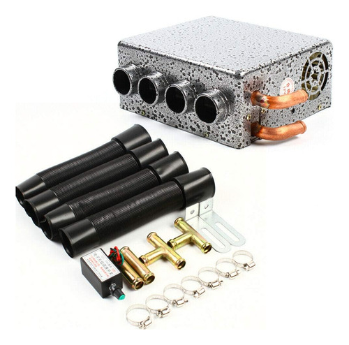 Calefactor Auxiliar Universal 12v Para Vehiculos, 4 Salidas