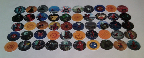 50/50 Mega Tazos Spiderman Nuevos Coleccion Completa | Envío gratis