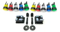Comprar Kit 2 Palancas Arcade Con 10 Botones Led Micros De Regalo