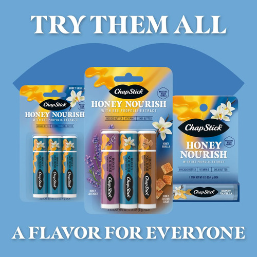 Bálsamo Labial Chapstick Nutritivo Con Miel, Fórmula Hidrata