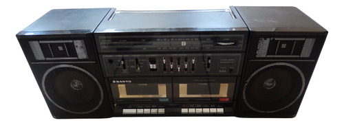 Sanyo C35 Boombox Radio Grabadora Doblle Cassettera Japones Negro (Usado)