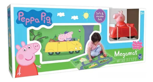 Alfombra Megamat Paw Patrol-peppa Pig Con Vehículo Tap00512