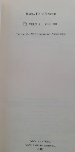 El Velo Al Desnudo De Badia Hadj Nasser - Usado (Usado)