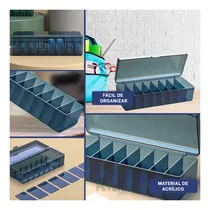 Comprar Organizador Joyero Con Separadores En Azul Y+gift Miniagenda