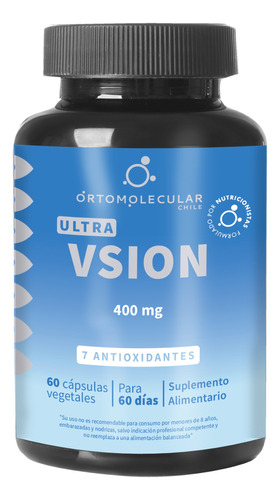 Ultra Visión 399 Mg - 60 Cáps - Ortomolecular Chile