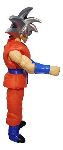 Goku Ultra Instinto Muñeco Articulado Con Luz 27cm Alto