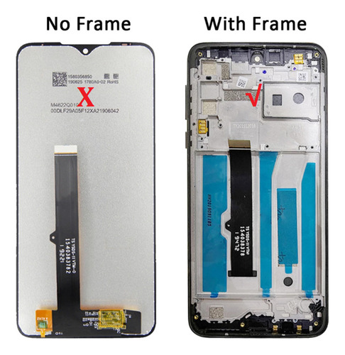 Compatible Pantalla Lcd Con Marco Para Moto G8 Play