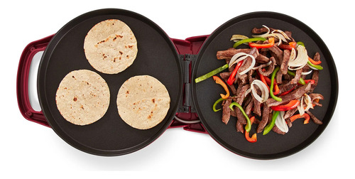 Dash 12 Pizza Griddle Red Pizza Maker With Dual Cooking
