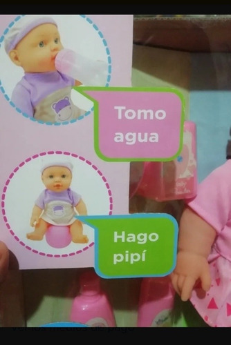 Muñeca Baby Boutique Set Mediano De Bebé Ir Al Baño