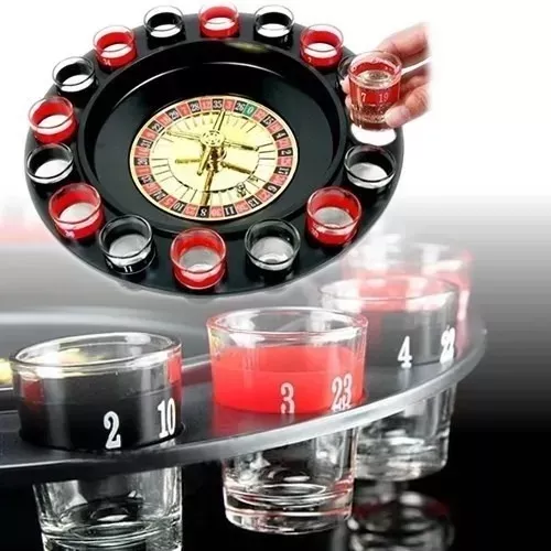 Jogo Cassino Roleta Shot 16 Copos De Vidro Bebida Drink - TudodeFerramentas  - Levando Praticidade ao seu Dia a Dia