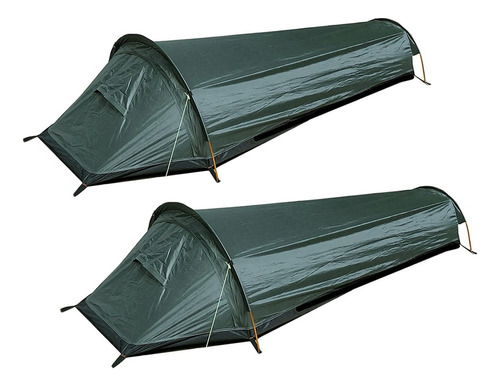 2x Carpa De Campaña Impermeable Saco De Dormir De Cabaña