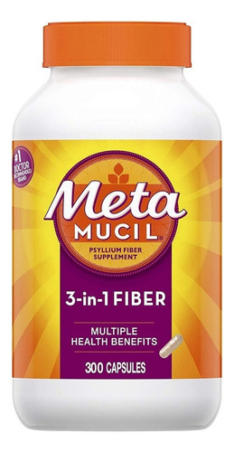 Metamucil Fibra 3 En 1 - 300 Caps - Unidad a $1066