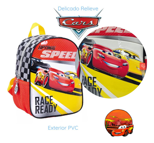 Mochila Escolar Infantil Cars Nena Para Jardin 12 Wabro C
