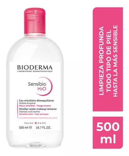 Desmaquillante agua micelar Bioderma Sensibio H2O para piel sensible,  normal a mixta por unidad - volumen de la unidad de 500mL