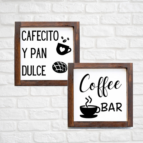 Cuadro Coffee Bar Set De 2