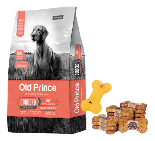 Old Prince Perro Adulto Cordero 15 Kg + Regalos