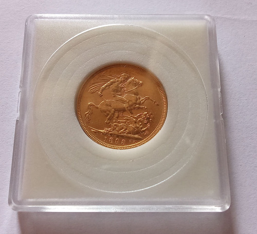 Moeda De Ouro Au 22k 1 Libra 7.98 Gra 1898 Rainha Victoria (Usado)