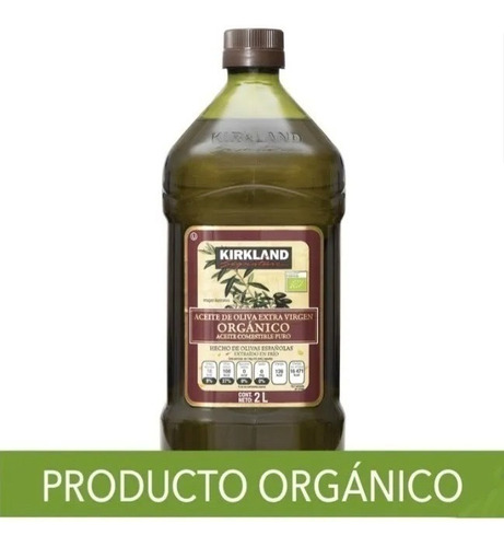 Kirkland Aceite De Oliva Extra Virgen Organico Español 2 Lit