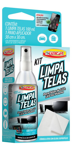 Kit Limpa Telas Para Lcd Led Plasma