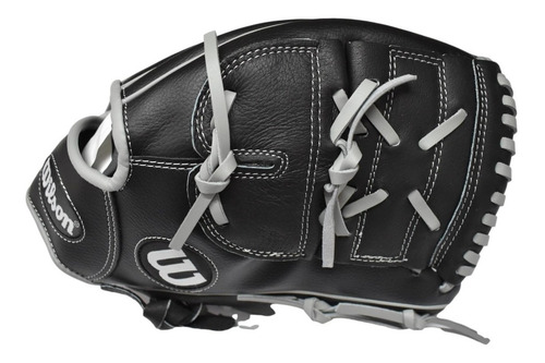 Imagen 7 de 8 de Guante Para Beisbol Wilson A360 12 Pulgadas Negro Gris
