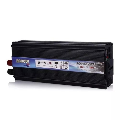 Inversor Fonte Inversora 2000w Dc 12v To Ac 110v Usb