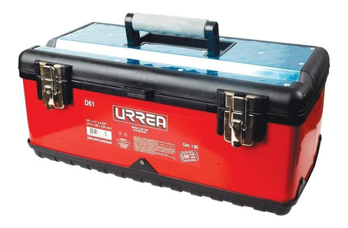 Caja de herramientas Urrea D61 de metal 28cm x 51cm x 22cm roja