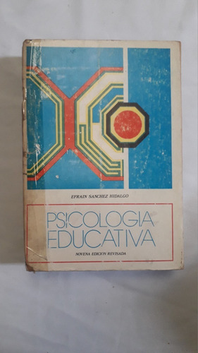 Libro Antiguo De Psicologia Educativa De Hidalgo Año 1978 (Usado)
