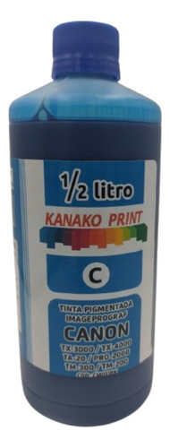 Tinta Pigmentada Plotter Canon Cian Compatible Tm200 300 Tx