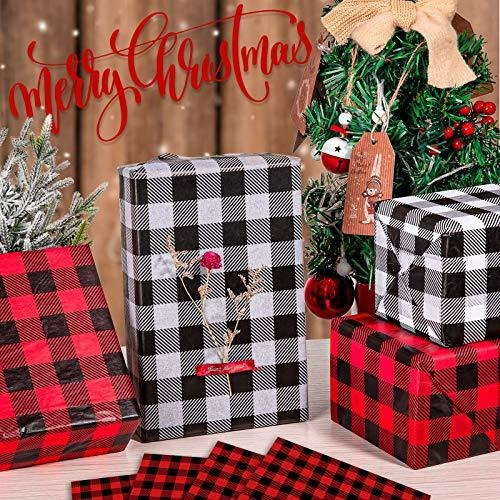 Papel Para Envolver Regalos A Cadros Blanco Y Negro 60 Pzs