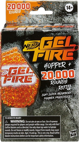 Nerf Pro Hidrogel Fire Hopper 20000 Perlas Refill