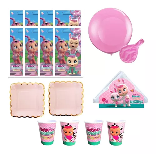 Combo Cumpleaños Kit Globos Bebe Llorones