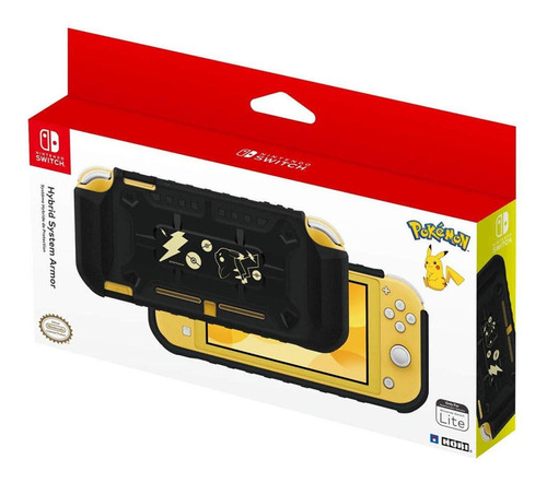 Estuche Hybbrid System Armor Pikachu N Gold Hori Switch Lite