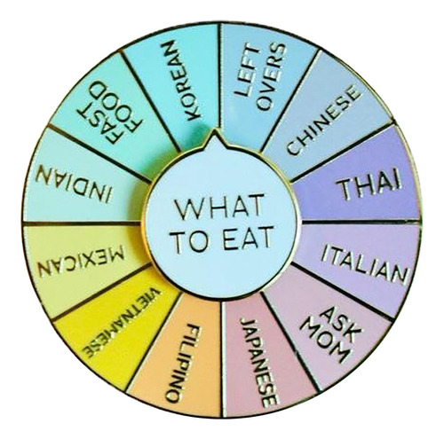 Pin Para Amantes De La Comida What Toeat Spinning Pin | Pin