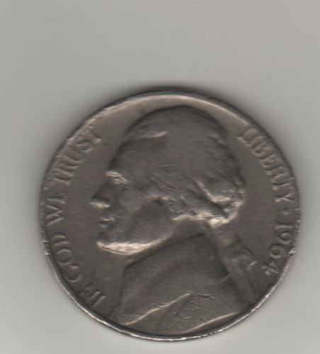 Estados Unidos Moneda 5 Centavos Año 1964 - Km A192 - Vf