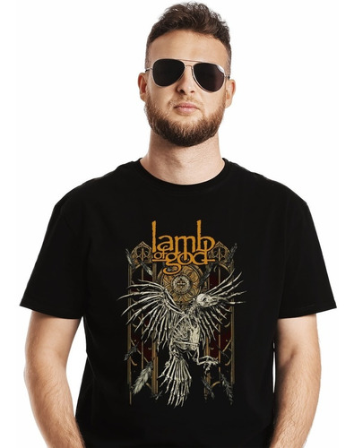 Polera Lamb Of God Bird Omens Metal Impresión Directa