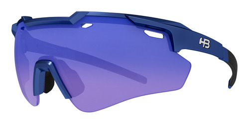 Óculos Solar Hb Shield Evo 2.0 Matte Blue Blue Chrome
