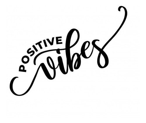 Frases Decorativas Positive Sticker Autoadhesivo Vinilo Auto
