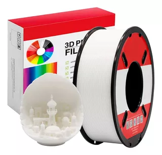 Filamento Pla Impresión 3d 1.75 Mm Alta Precisión 1 Kg Color Blanco