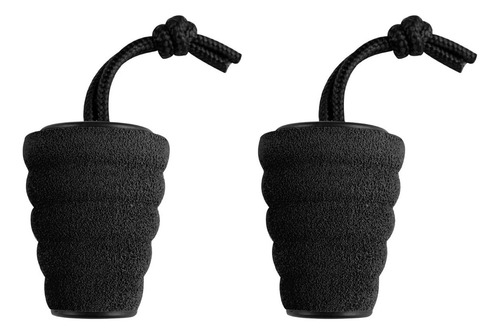 Juego 2 Tapones Negros Drenaje De 1,4 A 1,7 Pulgadas Kayak