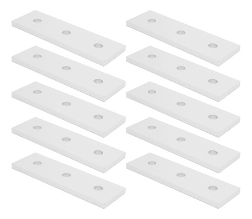 Placa De Unión Plana De Aluminio De 10 Piezas, Plana Y Recta