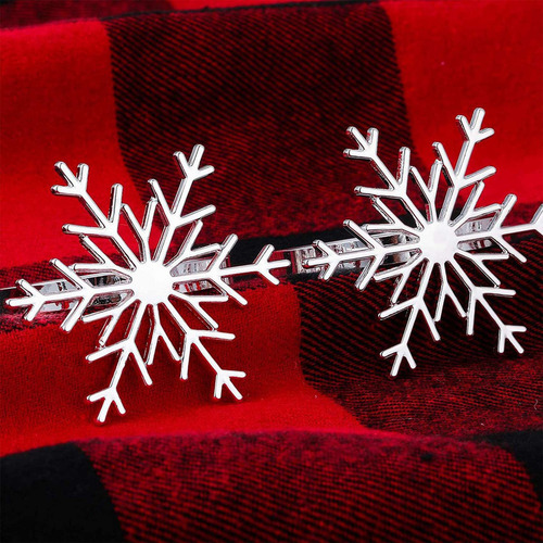 Servilletas Navideñas Con Forma De Copo De Nieve, 12 Piezas