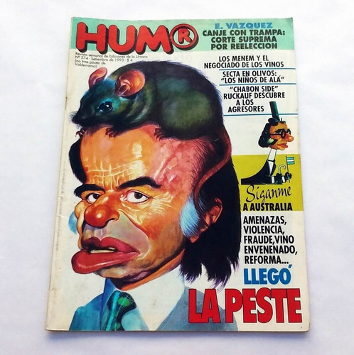 Revista Humor N° 374 - Septiembre 1993 * Los Brujos