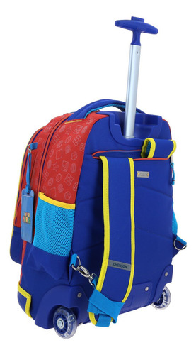Mochila Ruedas Primaria Chenson Mario Bros Squat